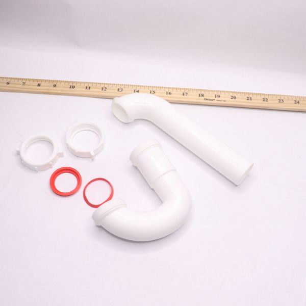 Everbilt Reversible J-Bend Sink Drain P-Trap 1-1/2 101101A Complete