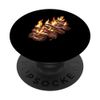 Chocolate Covered Bacon With Flames PopSockets Adhesive PopGrip