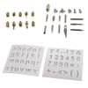 37pc Complete Wood Burning Pen & Assorted Soldering Tips Stencil Hobby Craft Set