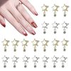 Nail Parts, Metal Parts, Set of 20, Pentagram, 3D, 3D Nail Parts, Decoration Parts, Nail Rhinestones, Jewelry Parts, Handmade, Crafts, Decoration Parts