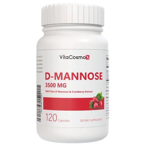 D-Mannose 3500 Mg With Cranberry Extract - Urinary Tract, Bladder Health