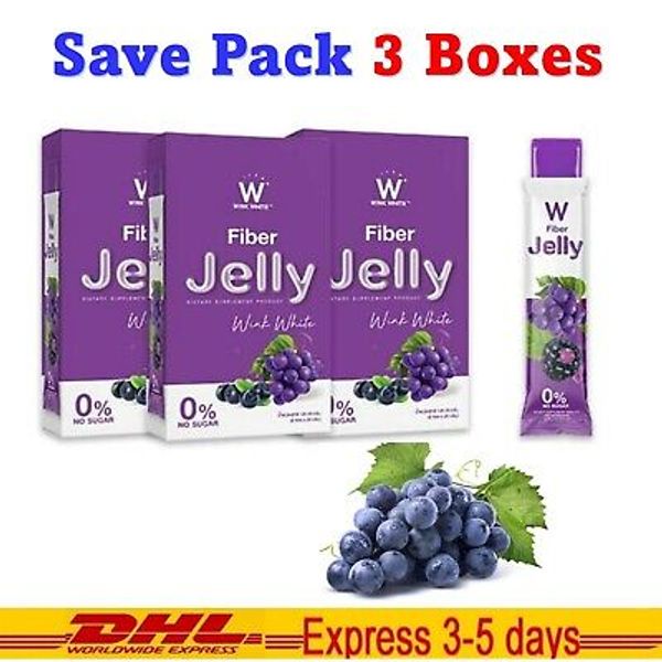 3x Wink White W Fiber Jelly Concentrated Dietary Fruits Vegetables Mix Healthy