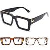JM 3 Pack Oversized Square Reading Glasses for women men, Blue Light Blocking Computer Readers +3.5