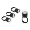 Ink Ring Cups,50pcs Microblading Pigment Glue Rings with Sponge Ink Cups Caps Permanent Makeup Eyelash Eyebrow Extensions Medium Holder for Microblading Supplies
