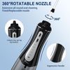 MOCEL Water Dental Flosser Oral Irrigator with 5 Modes, 350ml Cordless Water Teeth Cleaner Pick 6 Tips, IPX7 Waterproof Rechargeable Portable Powerful Battery for Travel & Home Braces & Bridges Care