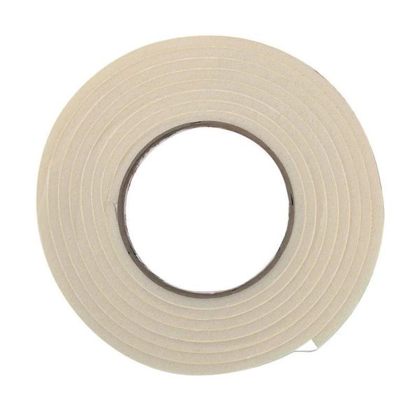 3/8 In. X 3/16 In. X 10 Ft. White High-Density Rubber Foam Weatherstrip Tape