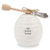 Mud Pie Honey Pot Serving Set, White