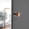 Infinity Decor Antique Hammered Pattern Mushroom Shape Door Knobs Pairs 50mm Pull Handle Set - for Both Interior & Exterior Doors