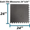 120 Sq Ft/30 Interlocking Foam Tiles ½" Thick Exercise Mat - Soft & Comfortable