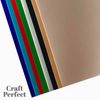 Craft Perfect - Satin Mirror Card Bundle - A4-250gsm - 40 Sheets - 8 Pack Assortment