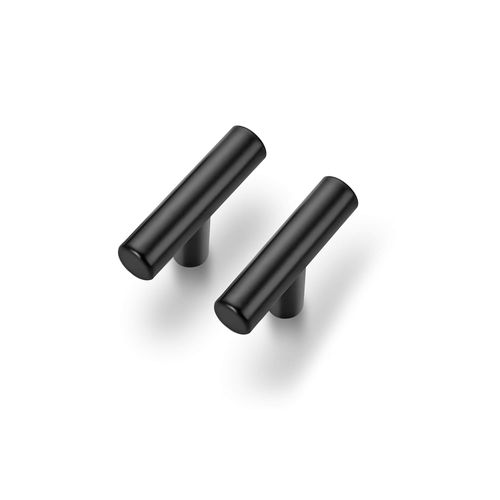Cabinet Pulls Matte Black Stainless Steel Kitchen Cupboard Handles Cabinet Handles 2”Length, 15-Pack