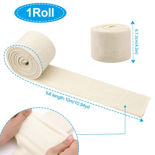 Elastic Tubular Compression Bandage Stretchy Tube Fixation Bandage for Large Knees Support Bandage - Medium to Large Calves Cotton & Elastane