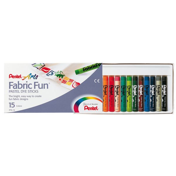 Pentel PTS-15 GmbH PTS15 - Stoffmalkreide 15er Kunststoffetui