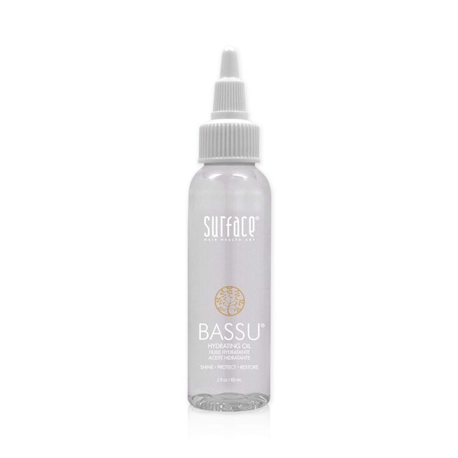 Surface Hair Bassu Hydrating Oil: Hair Oil with Flax Seed, and Aloe Vera, Moisturize and Hydrate Repair Damaged Hair, Color Safe, 2 Fl Oz