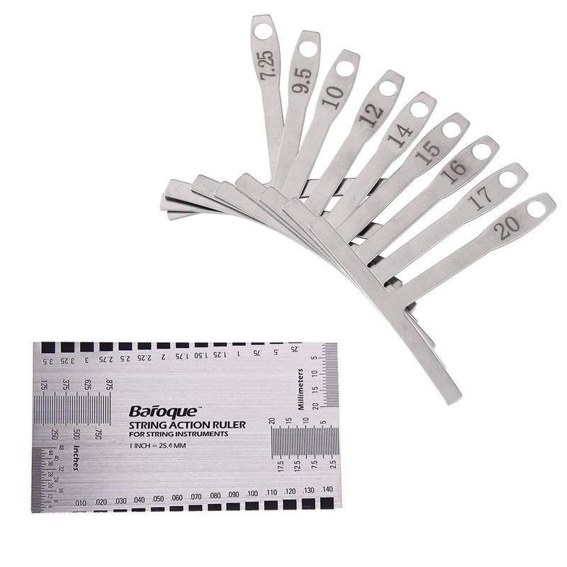 Guitar Measure Tools Set Includes 9 Understring Radius Gauge Set and ...