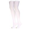 Truform Surgical Stockings, 18 mmHg Compression for Men and Women, Thigh High Length, Open Toe, Beige, White, Large