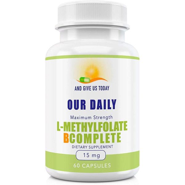 US direct purchase Our Daily Bites L-Methylfolate 15mgB1 B2 B3 B5 B6 B7 B8 B9 B12 Choline Essential Active Folic Acid Glycine & Fetal 60 Count (2Mon) (15MG), quantity, see details