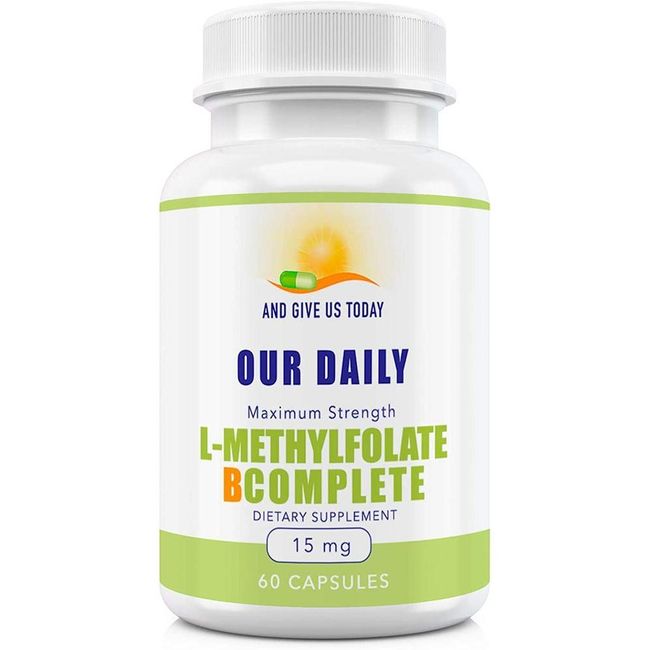 US direct purchase Our Daily Bites L-Methylfolate 15mgB1 B2 B3 B5 B6 B7 B8 B9 B12 Choline Essential Active Folic Acid Glycine & Fetal 60 Count (2Mon) (15MG), quantity, see details