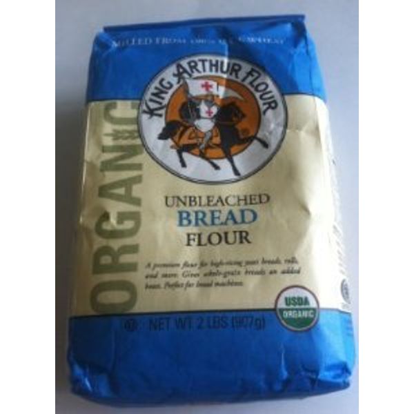 King Arthur Flour Unbleached Bread Flour Organic - Pack of 3 (2lbs Each Bag)3