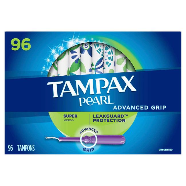 Tampax Pearl Advanced Grip Super Absorbency (96 Count)