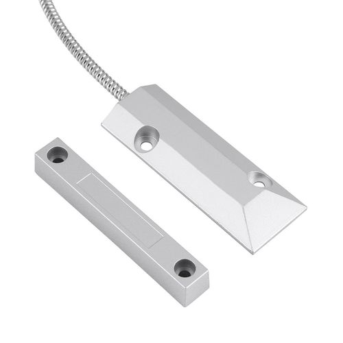 Haofy Magnetic Contact Wired Sensor, Roller Shutter Door Reed Switch Sensor Detector Switch for Home Garage Alarm Security for Window Door Security