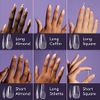 Mylee Fix N Flash Soft Gel Tips - Short Coffin - 552PCS, Full Cover Soft Gel Nail Tips, Nail Art Gel Nail Extensions, Flexible & Resistant, 12 Different Sizes, Fit All Nails