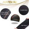 ForceWave Wave Cap, Silky Stocking Wave Cap for Men Women, Black Wave Compression Cap for 360 Waves, 2-Pieces