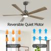 5Blade 52Inch LED Standard Ceiling Fan with Remote Control and Light Kit