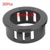TA-VIGOR 30Pcs 25mm Cable Hose Snap Bushing Grommet Protector, Black Nylon Round Snap Bushing Mounted Dia Locking