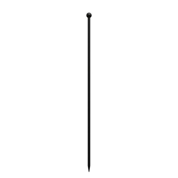 Symphony WIND CHIMES Ball Top Fence Post, Black. 96cm.