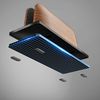 amesoba Walnut Laptop Stand (Walnut, Single Storage)