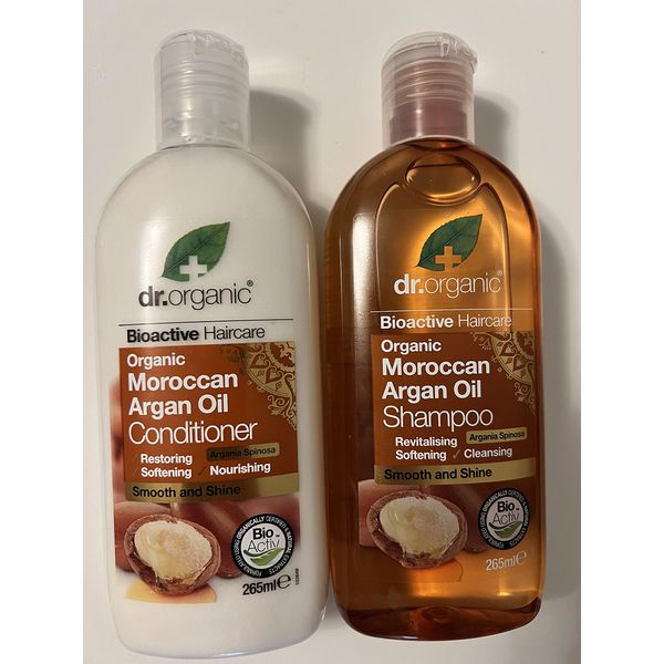 Dr Organic Moroccan Arganöl Shampoo & Conditioner Set – vegan