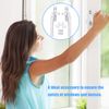 1 Pair Window Handle Replacement Kit,Universal Window Handle Replacement Right/Left Hand with Fixing Screws,Locking Design White Replacement Window Handles for Switch Window Door Security