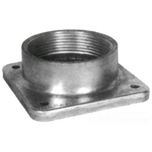 Milbank A7516 Meter Socket Hub, 1-1/2 in NPT, for Use with Small RL Opening Meter Socket, Aluminum, Painted