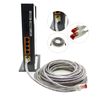 1aTTack.de - 10x 1m CAT6 patch cable S/FTP PIMF shielding CAT.6 RJ45 network cable Ethernet cable DSL LAN router switch modem patch panel - transparent - 10 pieces
