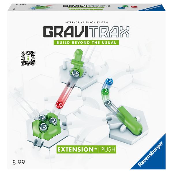 Ravensbuger GraviTrax Extension Push 22438 - Optimal Accessory for the GraviTrax Marble Run System, Can be Combined with All Starter Sets, Extensions and Elements, Construction Toy from 8 Years