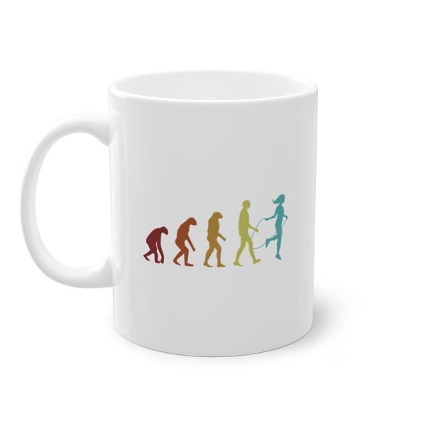 Jump Rope Evolution Speed Professional Coffee Mug | Jumping Jump Rope Cup White (07123C)