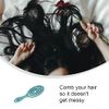 DHinkyoung Hair Detangling Brush with Bending Bristles,Unique Spiral Hairbrush,Anti Static Hair Straightening Brush,Comfortable Massage Brush for Women Men Wet and Dry Hair
