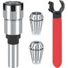 1/2 Inch Shank Router Bit Collet Extension Chuck Converter Adapter, Convert... 