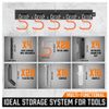 64 Inch Garage Tool Organizer Wall Mount Hooks Adjustable Storage Holders Garden