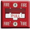 FIRE ALARM PULL DOWN DOUBLE LIGHT SWITCH WALL PLATES COVER MAN CAVE GARAGE DECOR