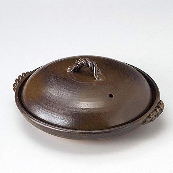 Banko Ware Ceramic Plate with Lid No. 8 Glazed with Lid