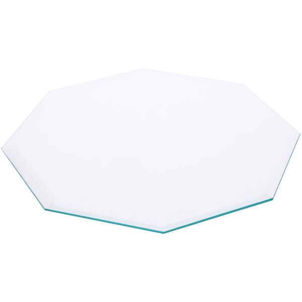 Plymor 10" Octagon, 5mm Thick Beveled Clear Glass