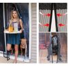 2 Magnetic Mesh Screen Door Walk Through Hanging Screen Door Bug Sliding Screen