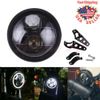 Universal Motorcycle Headlight LED light W/ Bracket For Harley Choppers Bobbers