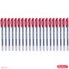 SAINO 20 x 0.7mm Fine Tip Softek RED Ballpoint Pens Smooth Writing Non Dry Guarantee