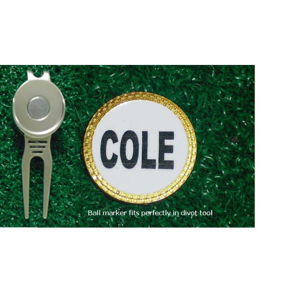 Gatormade Personalized Golf Ball Marker & Divot Tool Cole