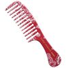 Bablo Pomade Grooming Comb Men's Wide Mesh Comb (Red Bandana Paisley Pattern), Coarse Comb Men's Bar Bar, Made in Japan