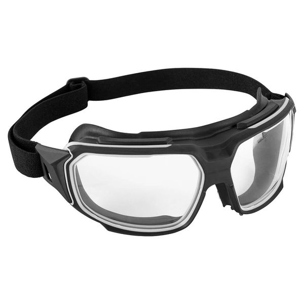 Portwest PS64 faltbare Schutzbrille, schwarz, Einheitsgröße