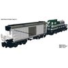 Custom Brick Building 7 Train Model Instructions - Station, engine, signal tower